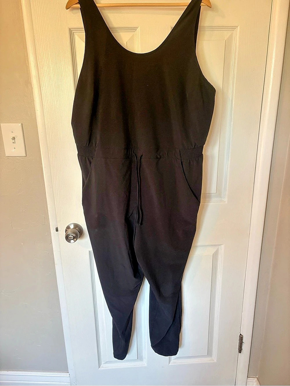 All in Motion Black Sleeveless Jumpsuit Size XXL